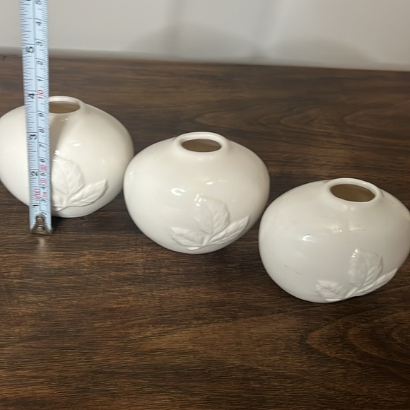 Set of 3 ceramic bud vases, VTG - Picture 6 of 8